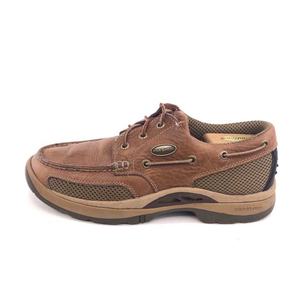 Irish Setter Tidewater Brown Leather Boat Shoes 8.5D